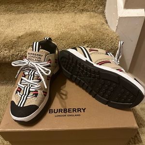 Burberry kid sneakers. Never worn.